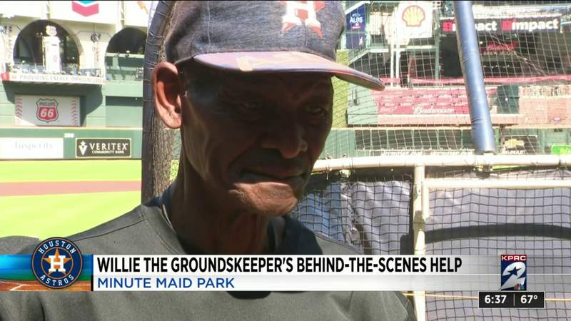 Longtime Houston Astros groundskeeper with 50 years of service prepares for ALDS
