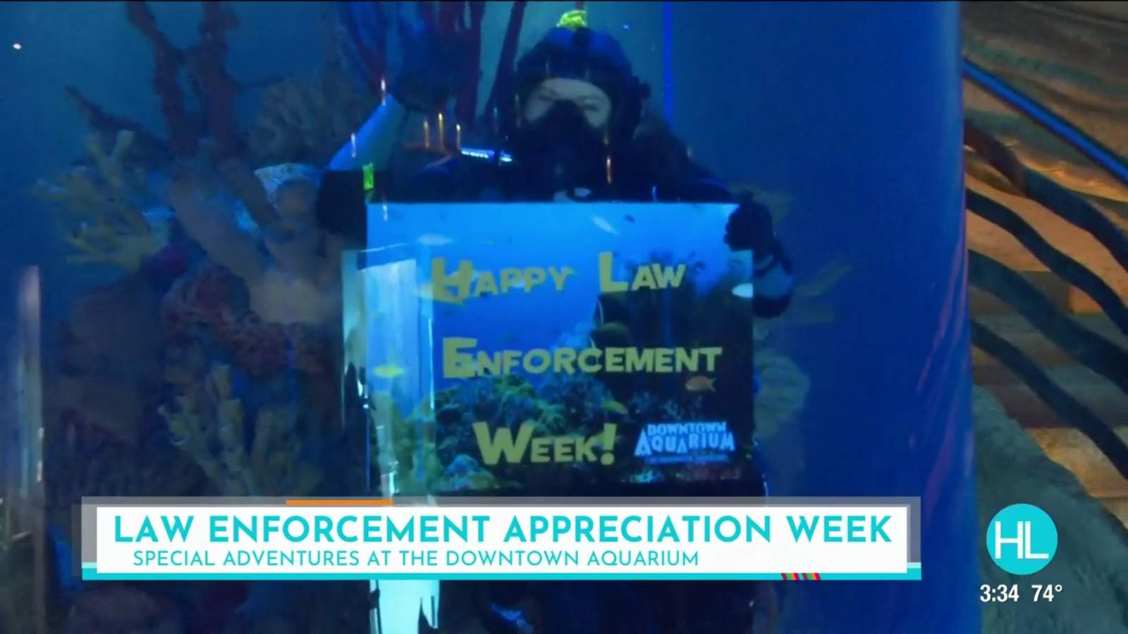 Houston’s Downtown Aquarium celebrates law enforcement officers all week