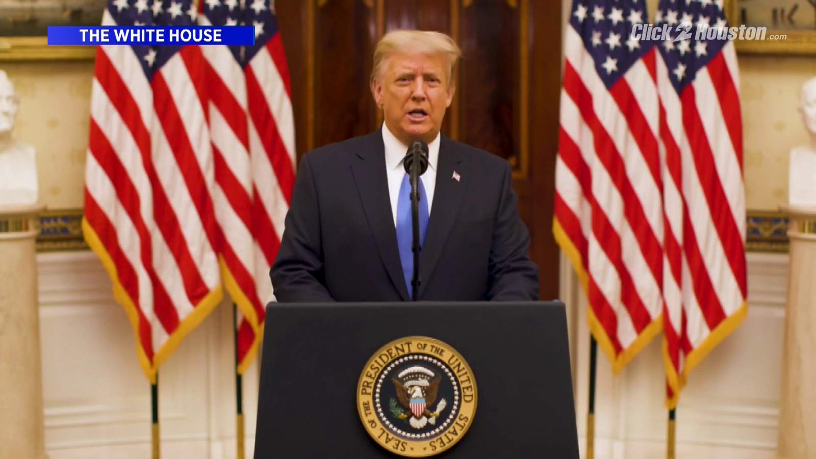 ‘We did what we came here to do’: Trump releases farewell address but doesn’t mention Biden by name