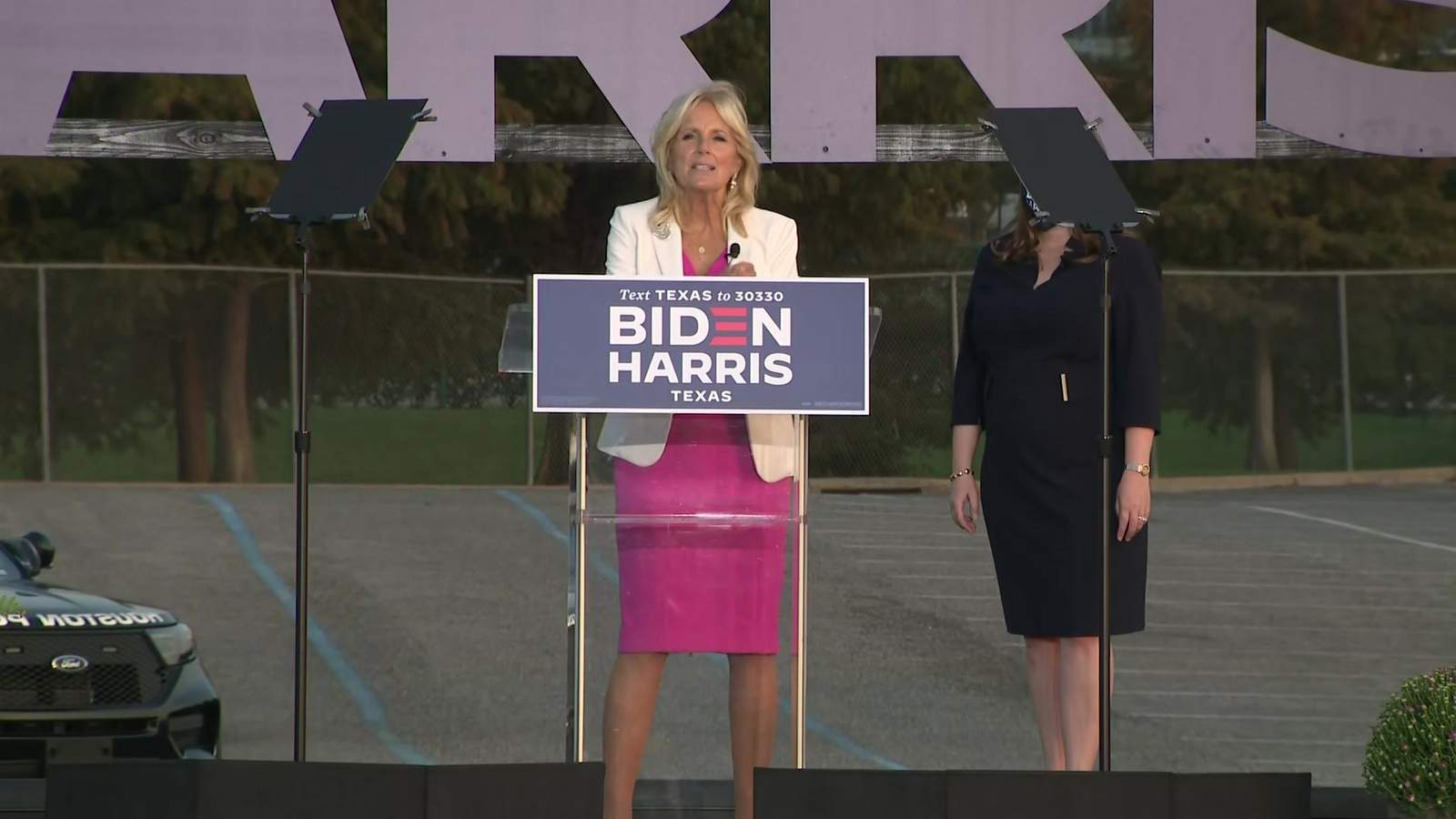‘Winning Texas is possible’: Jill Biden rallies supporters in Houston on first day of early voting