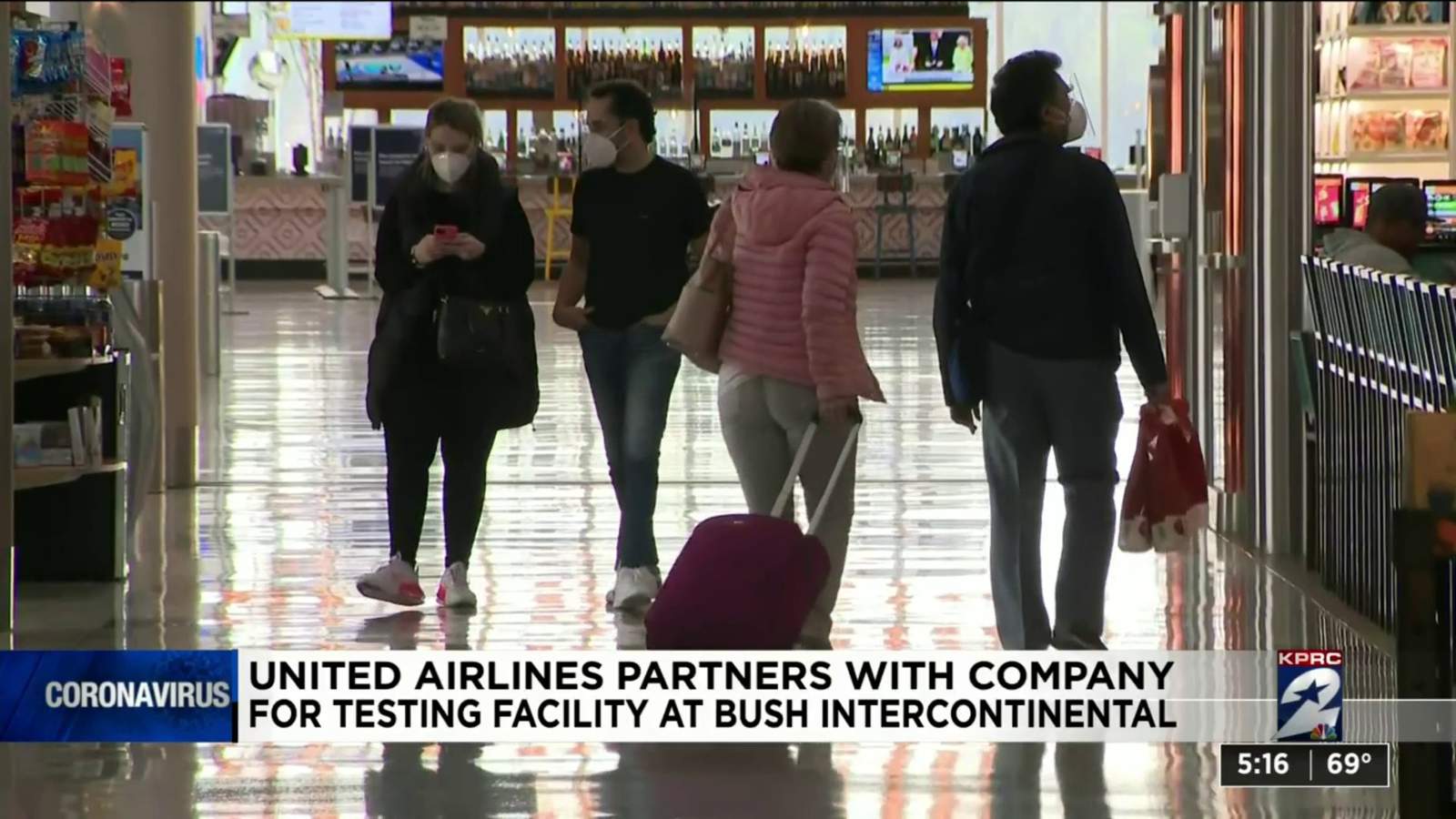 United offering COVID-19 testing for passengers at Bush Airport
