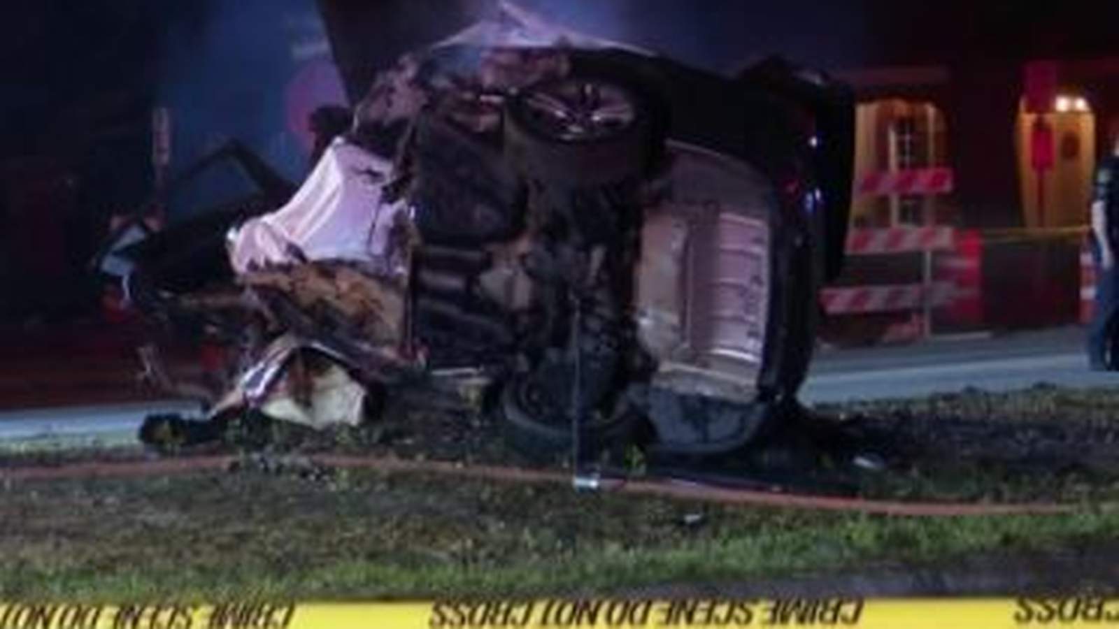 Driver killed in fiery crash after possibly street racing in southwest Houston, police say