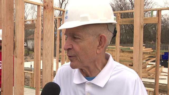 'Mattress Mack' visits KPRC's Houston Habitat for Humanity home build as construction continues