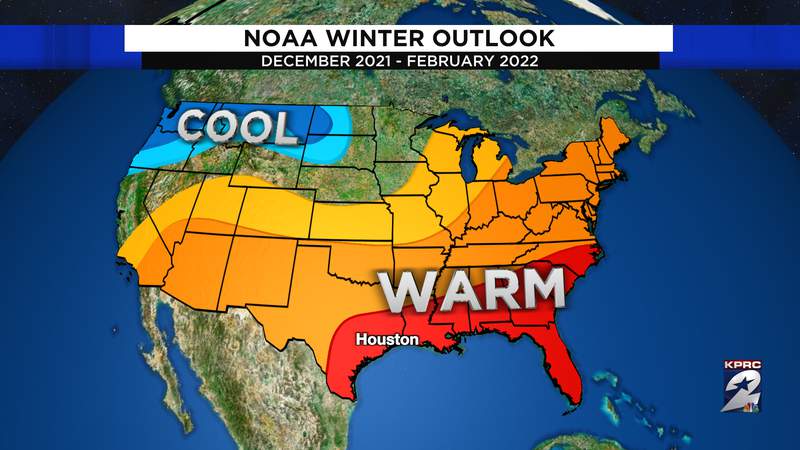 NOAA 2021-2022 Winter Outlook Hints At Warm, Dry Texas Winter
