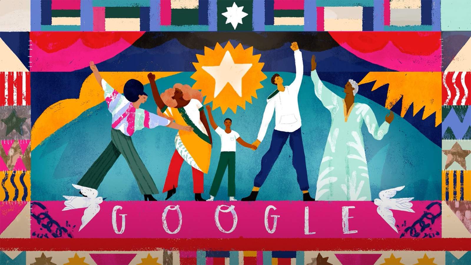 Google Doodle commemorates the 155th anniversary of Juneteenth, set to ‘Lift Every Voice and Sing’