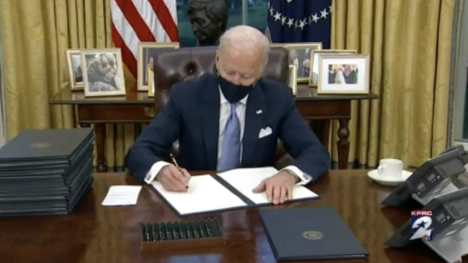 See which executive actions President Biden signed on his first day