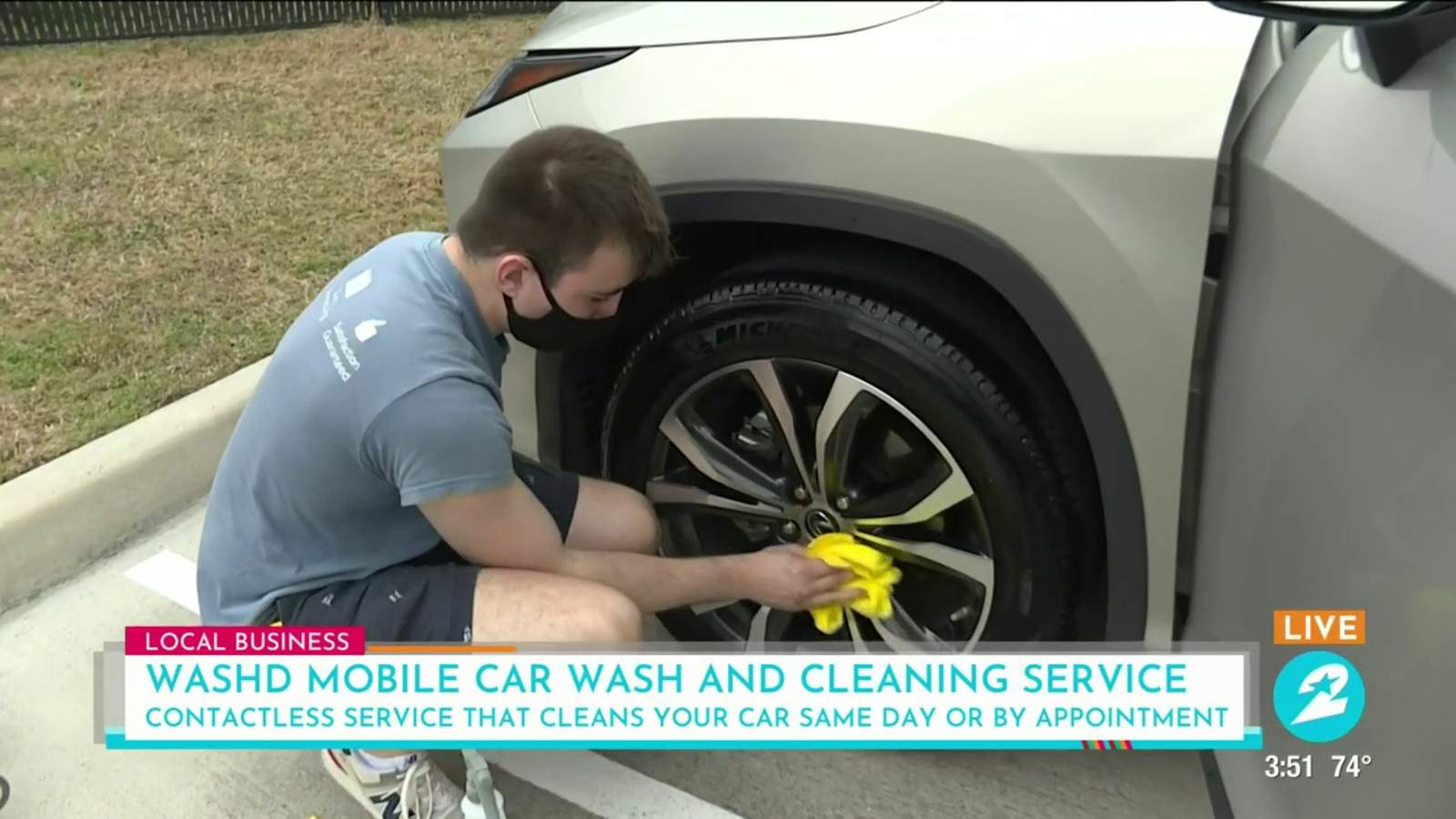 UH alum creates Washd, a contactless mobile car wash and cleaning service