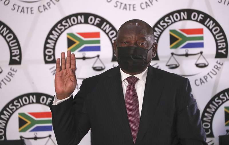 South African president testifies at inquiry into corruption