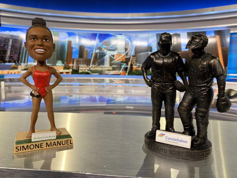 Simone Manuel bobbleheads, Roger Clemens mini statues: Sugar Land Skeeters honoring sports icons in upcoming homestand