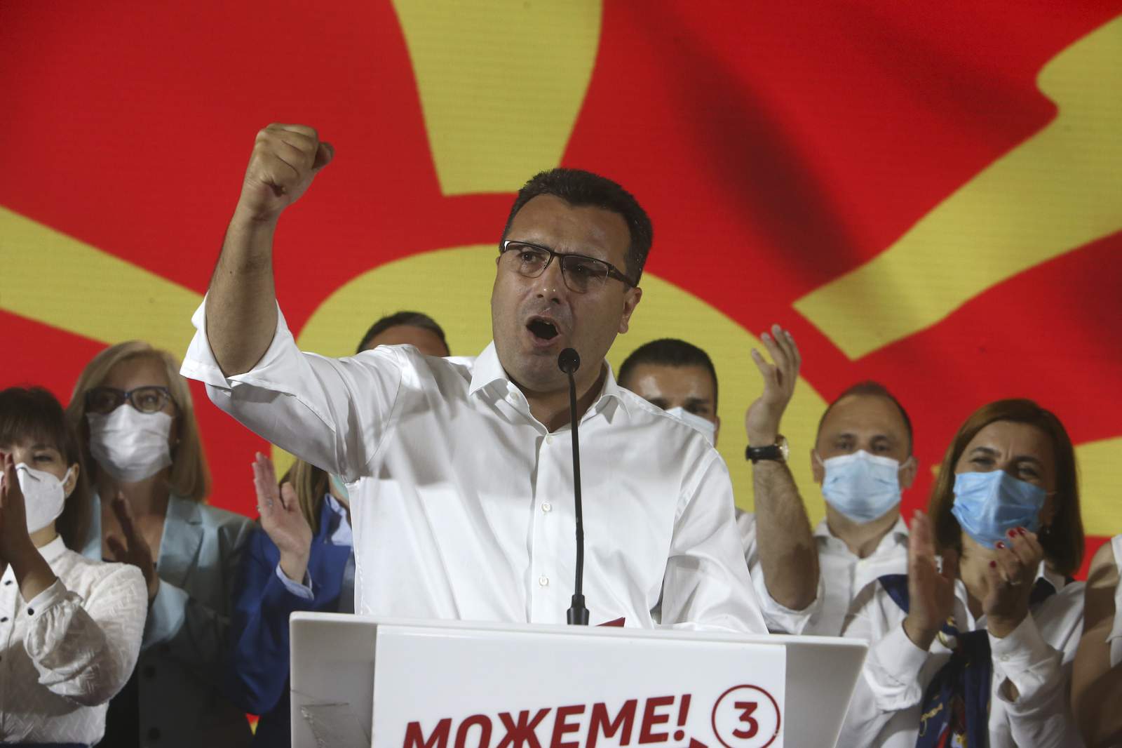 Pro-Western party claims victory in North Macedonia election