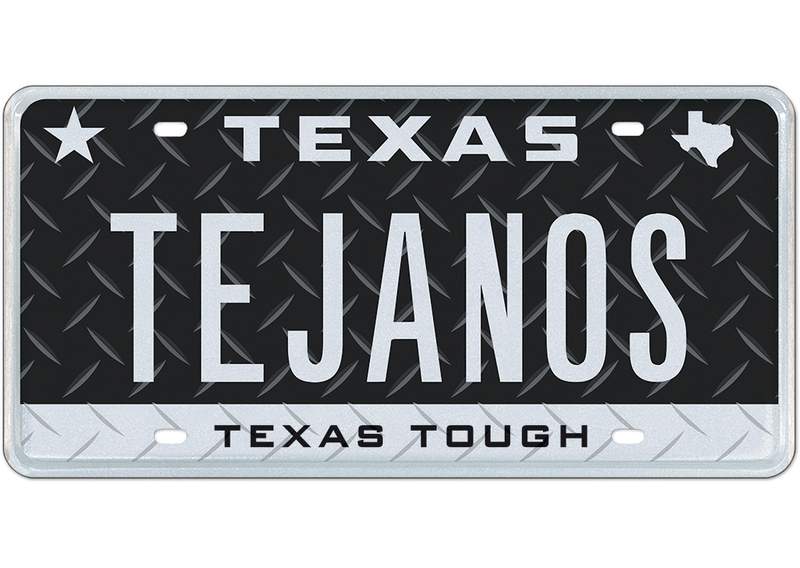 Really want a ‘Tejanos’ plate for your ride? Here’s how you can own vintage custom Texas license plates with unique phrases