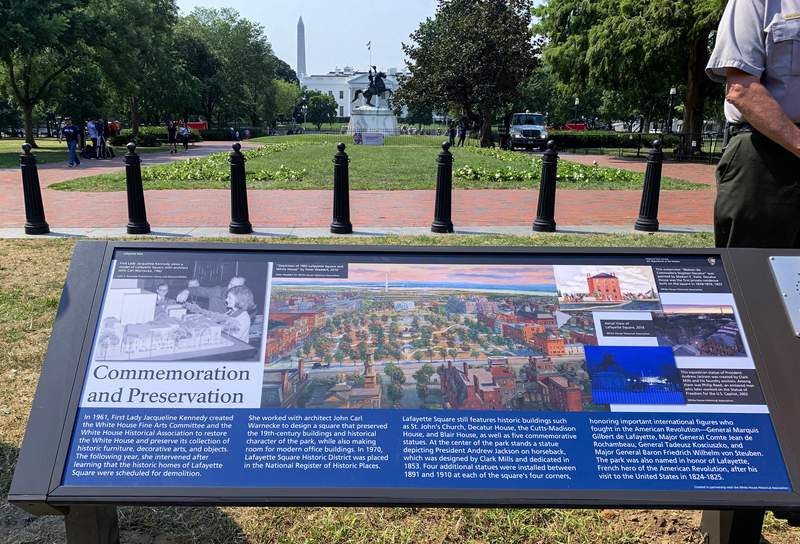 DC park display honors enslaved people who built White House