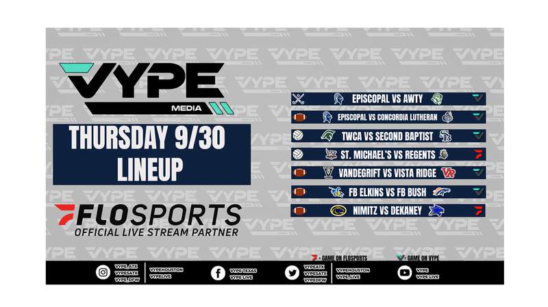 VYPE Live Lineup - Thursday 9/30/21