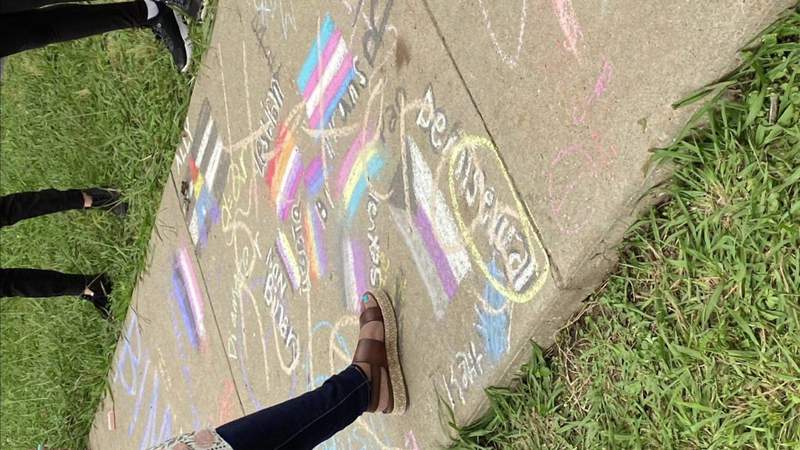 FBISD students accuse teacher of writing ‘Heteros Rule’ over gay pride chalk art