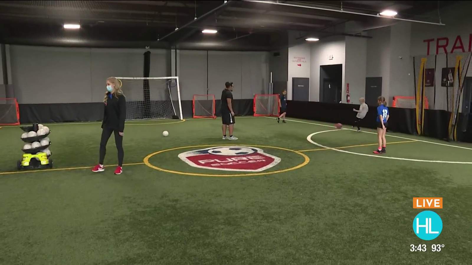 Pure Soccer Katy is an indoor soccer facility where kids and adults can train safely