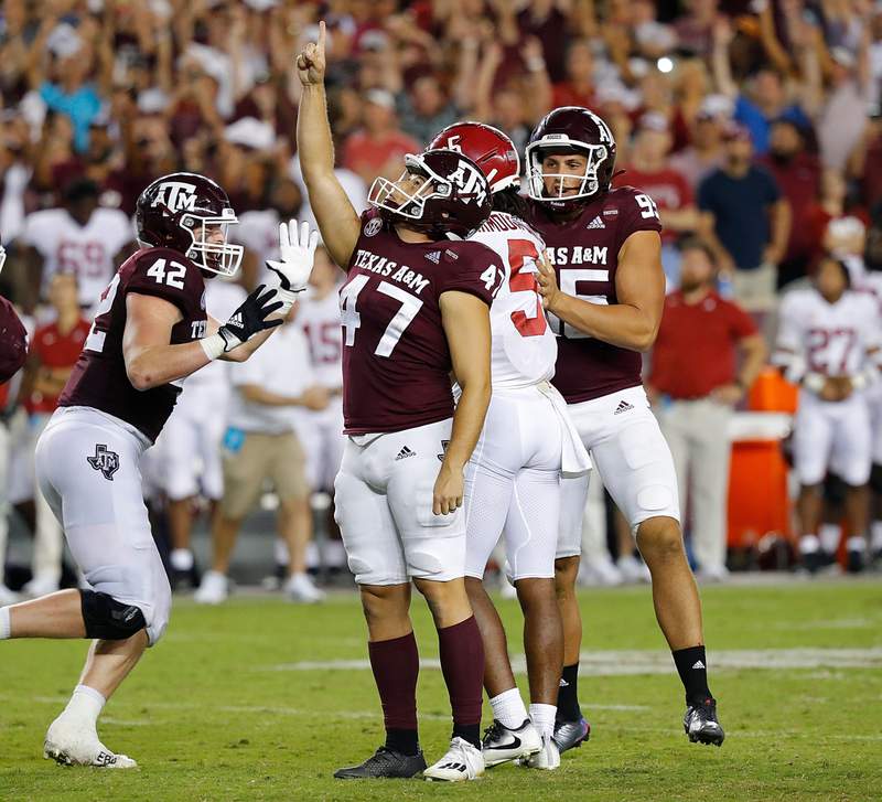 Texas A&M team that toppled Alabama featured a number of Houston-area athletes