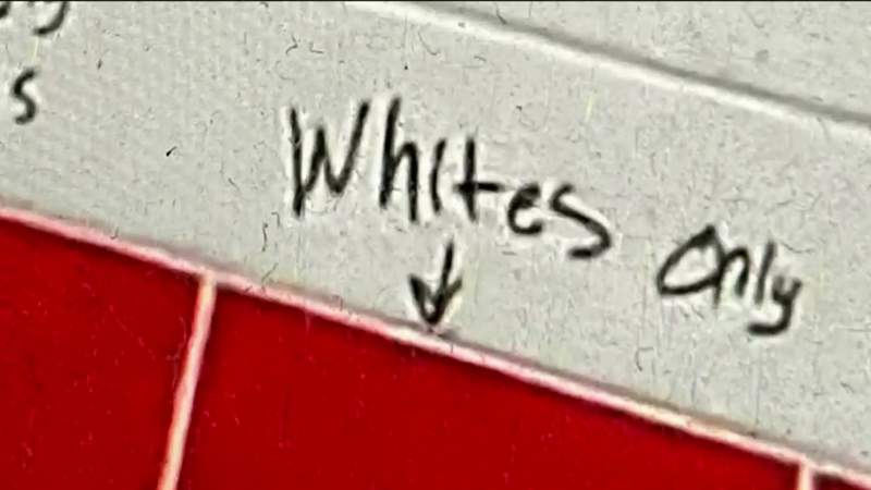 Racist graffiti found in Crosby High School bathroom, district now investigating