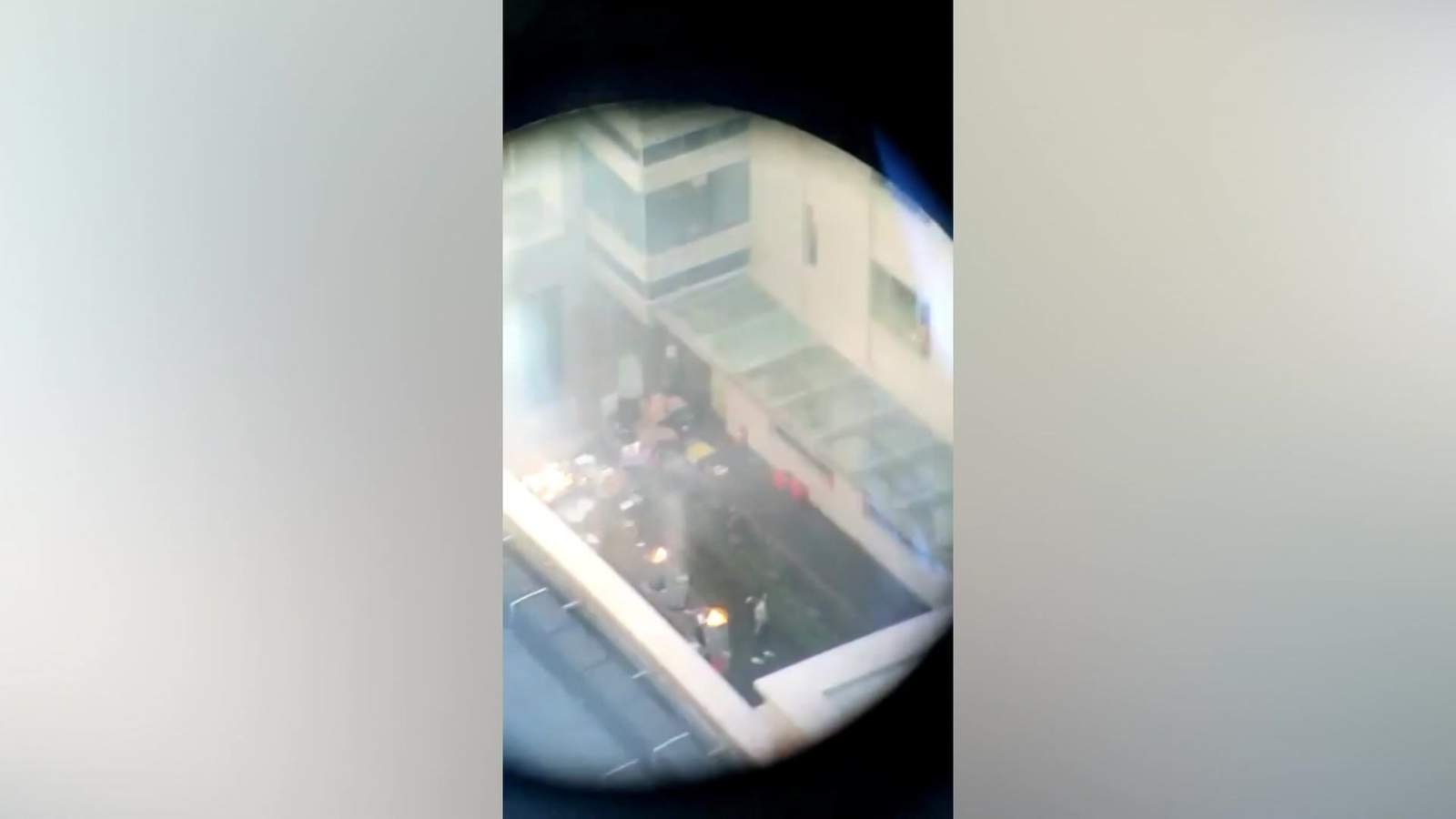 Video shows flames, activity in courtyard of Consulate General of China in Houston