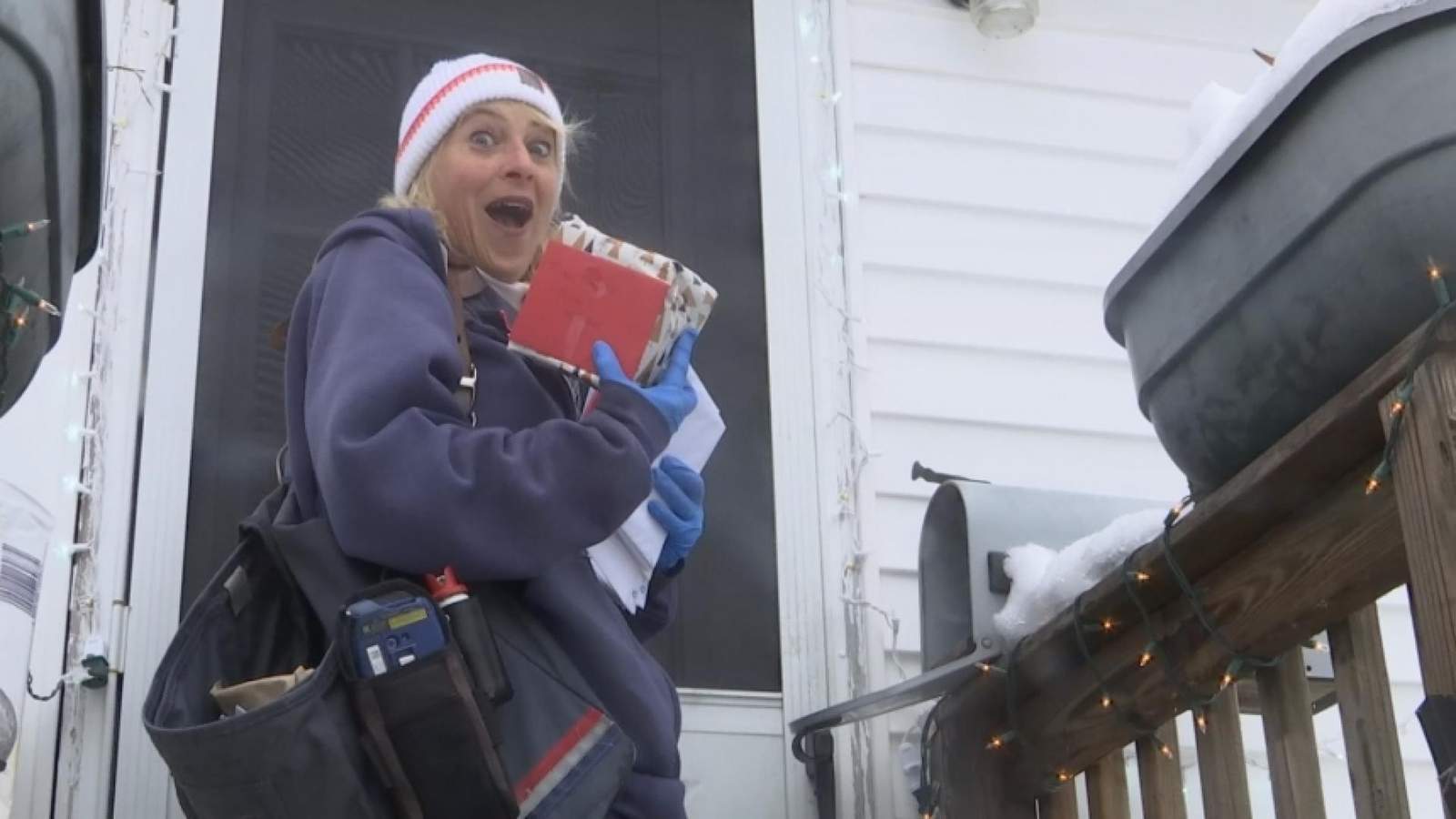 Mail carrier treated to the ‘12 Days of Christmas’