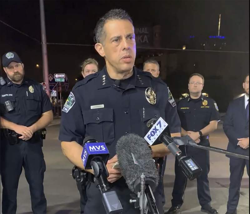 Police arrest second juvenile suspect in Austin mass shooting that wounded 14