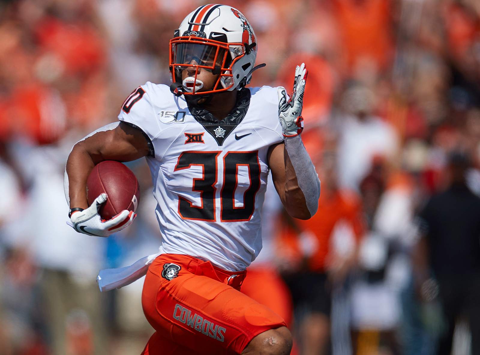 Oklahoma State football coach responds after star running back Chuba Hubbard calls for change