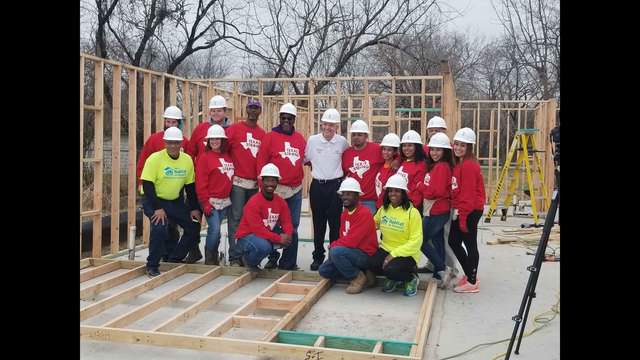 PHOTOS: KPRC Habitat Home sponsors working hard at build site