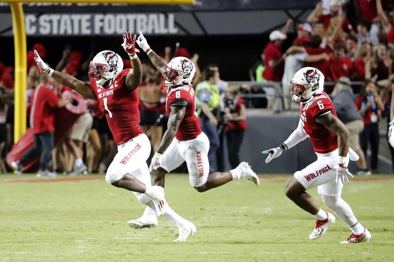 NC State holds on in double OT, stuns No. 9 Clemson 27-21