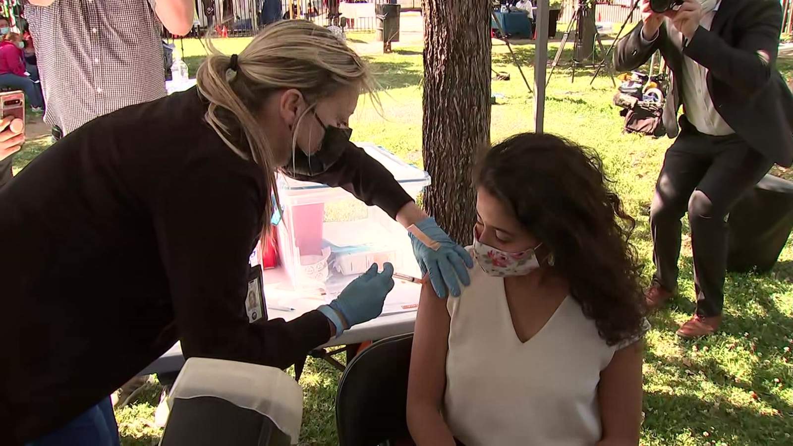 Hidalgo gets her coronavirus shot, encourages others to do the same