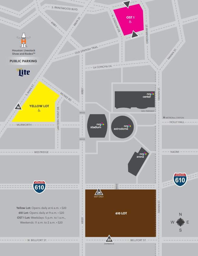 houston rodeo parking map Here S Where To Park At The Houston Rodeo