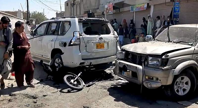 Bomb targeting Islamist leader's car kills 7 in Pakistan