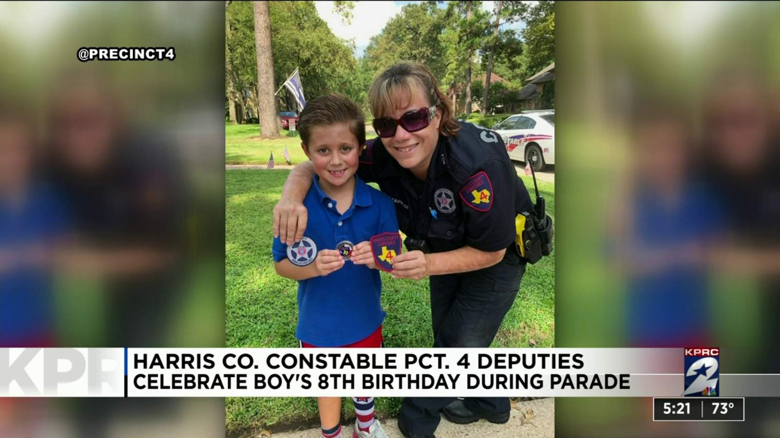 One Good Thing: Harris County Pct. 4 deputies celebrate boy’s 8th birthday during parade