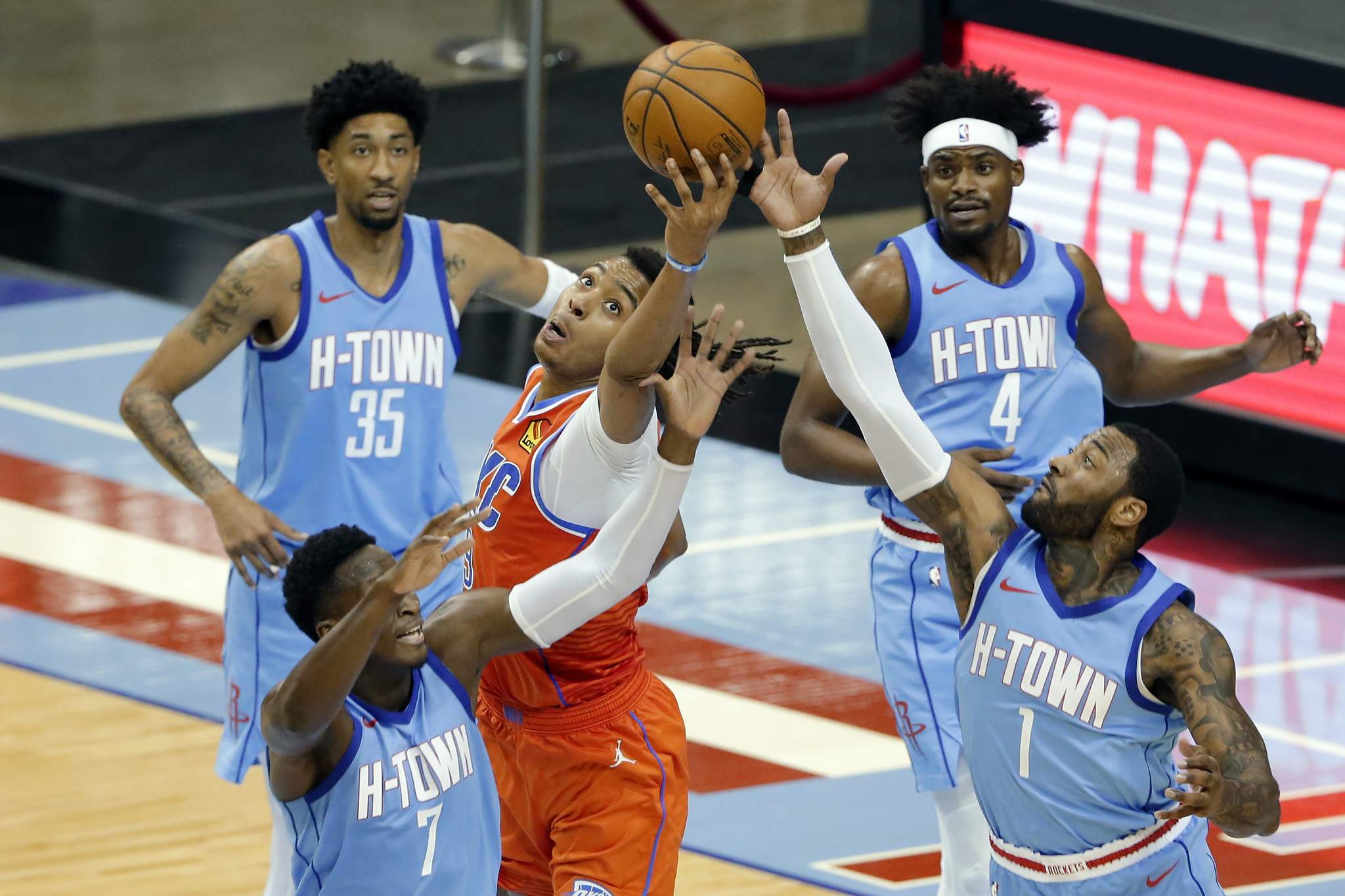Rockets lose team-record 20th straight game, fall to Thunder