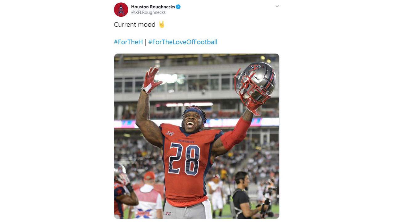Houston Roughnecks win inaugural game, and social media is loving it