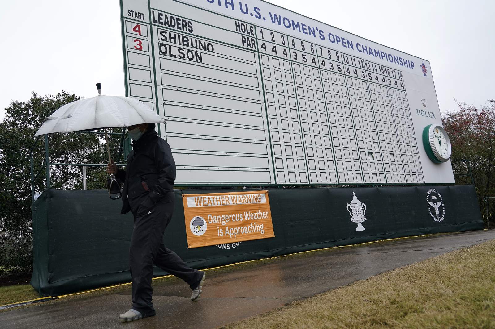 US Women’s Open in Houston pushed to Monday because of thunderstorms