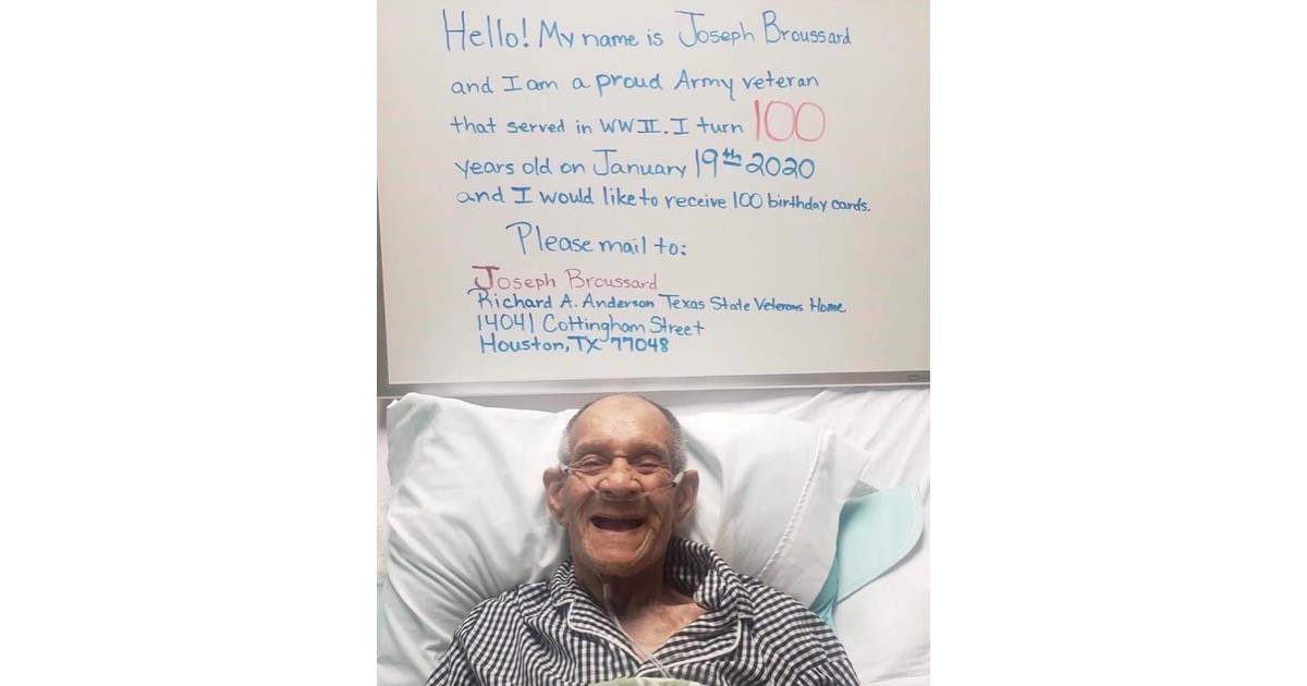 100-year-old Houston veteran has 1 wish for his birthday