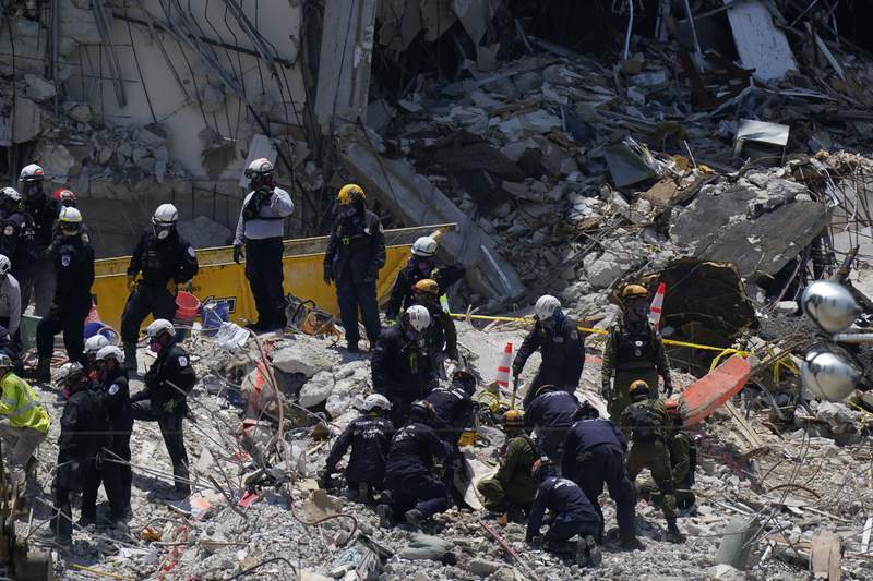 Body of Miami firefighter’s 7-year-old daughter pulled from collapse scene rubble as confirmed death toll stands at 20