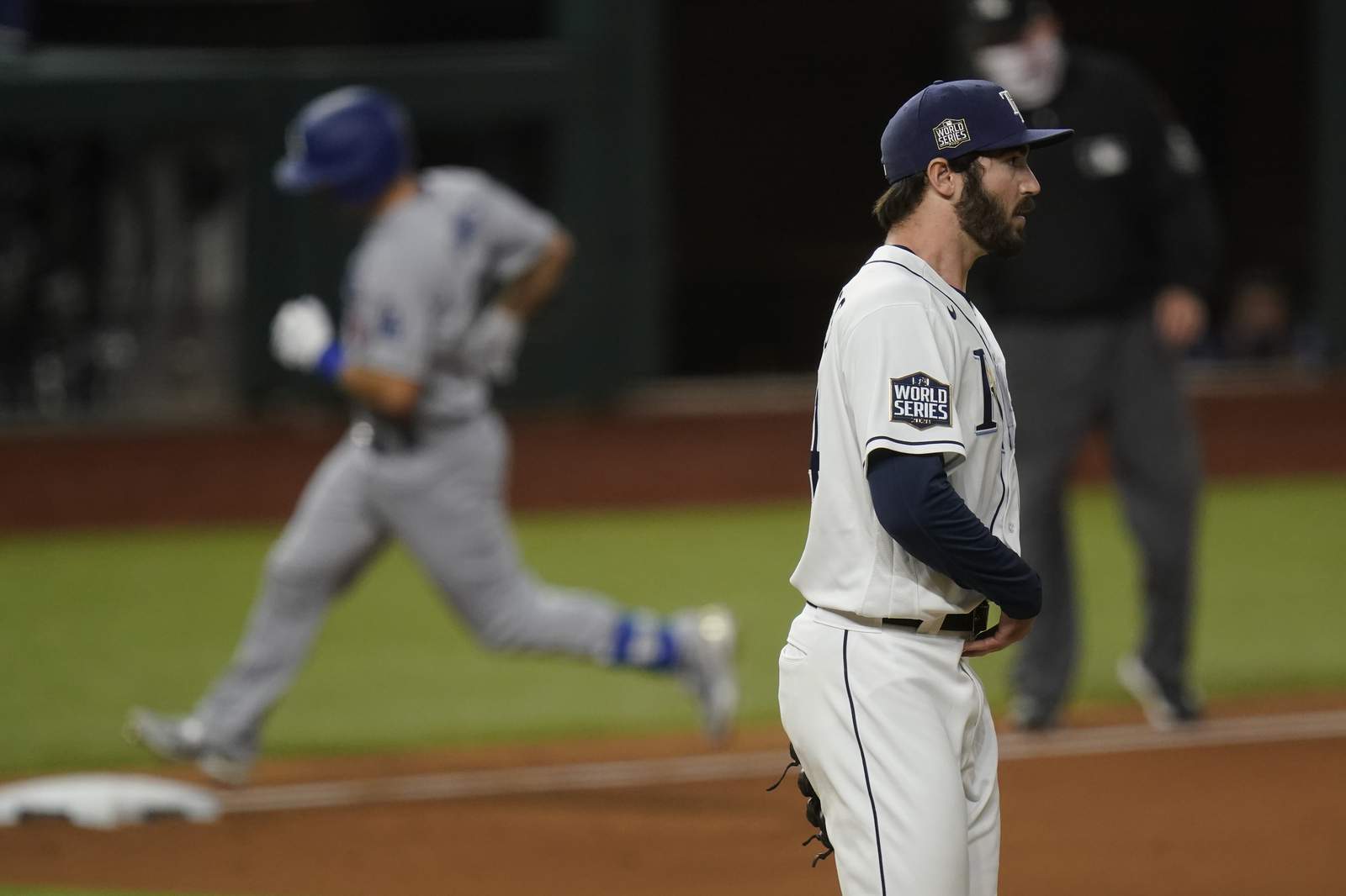 The Latest: LA enters 9th up 6-1 behind Buehler’s dominance