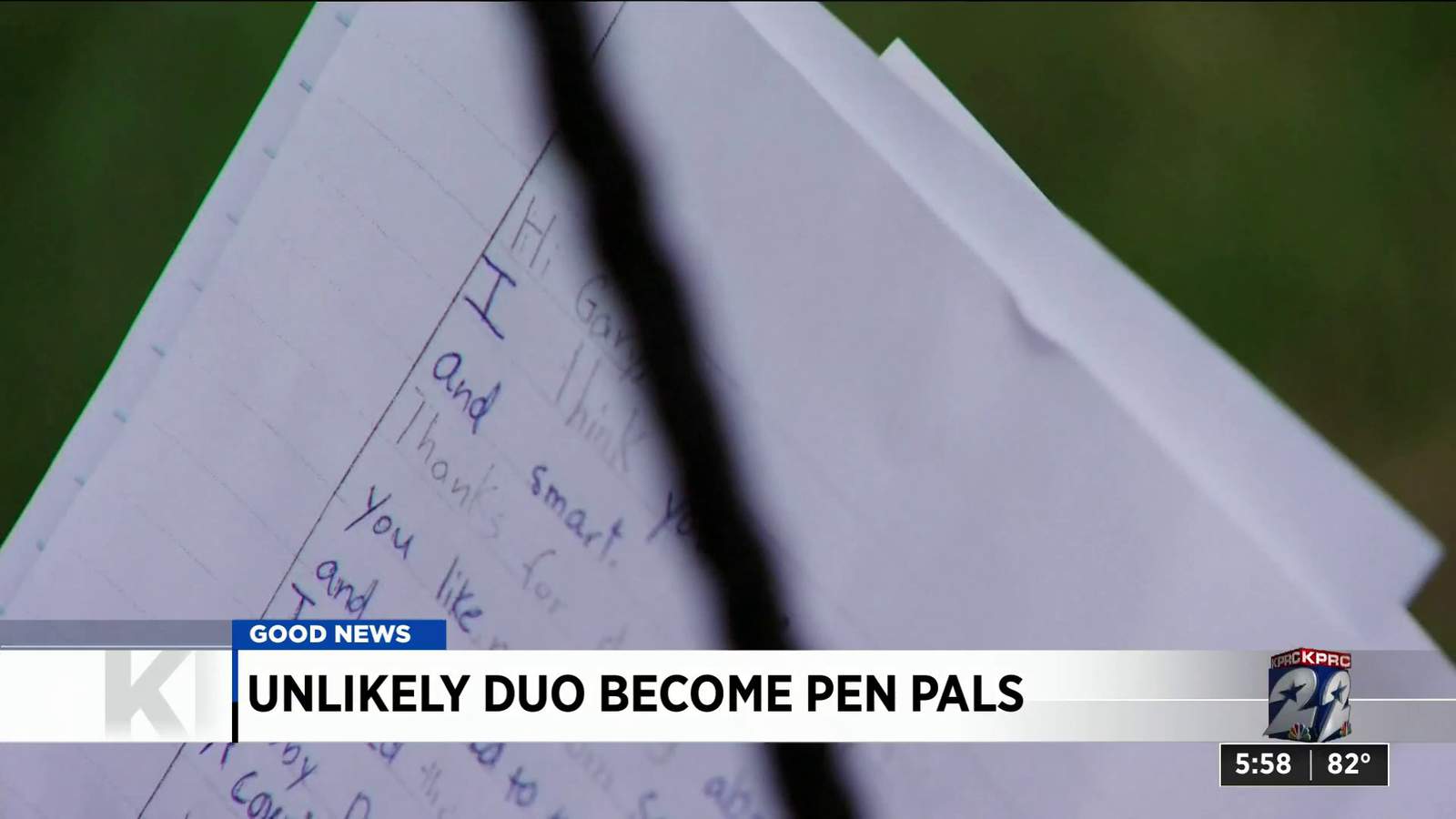 One Good Thing: 7-year-old and 73-year-old become pen pals during pandemic