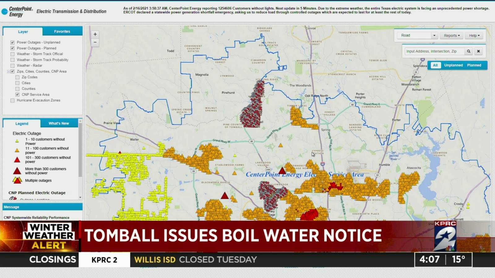 Tomball issues boil water notice due to reduced distribution system pressure