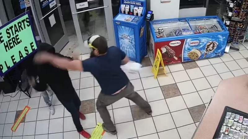 VIDEO: Marine Corps vet turns the tables on gun-wielding robbery suspect