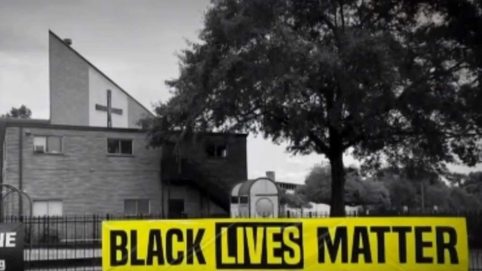 Houston church’s Black Lives Matter banner targeted for second time