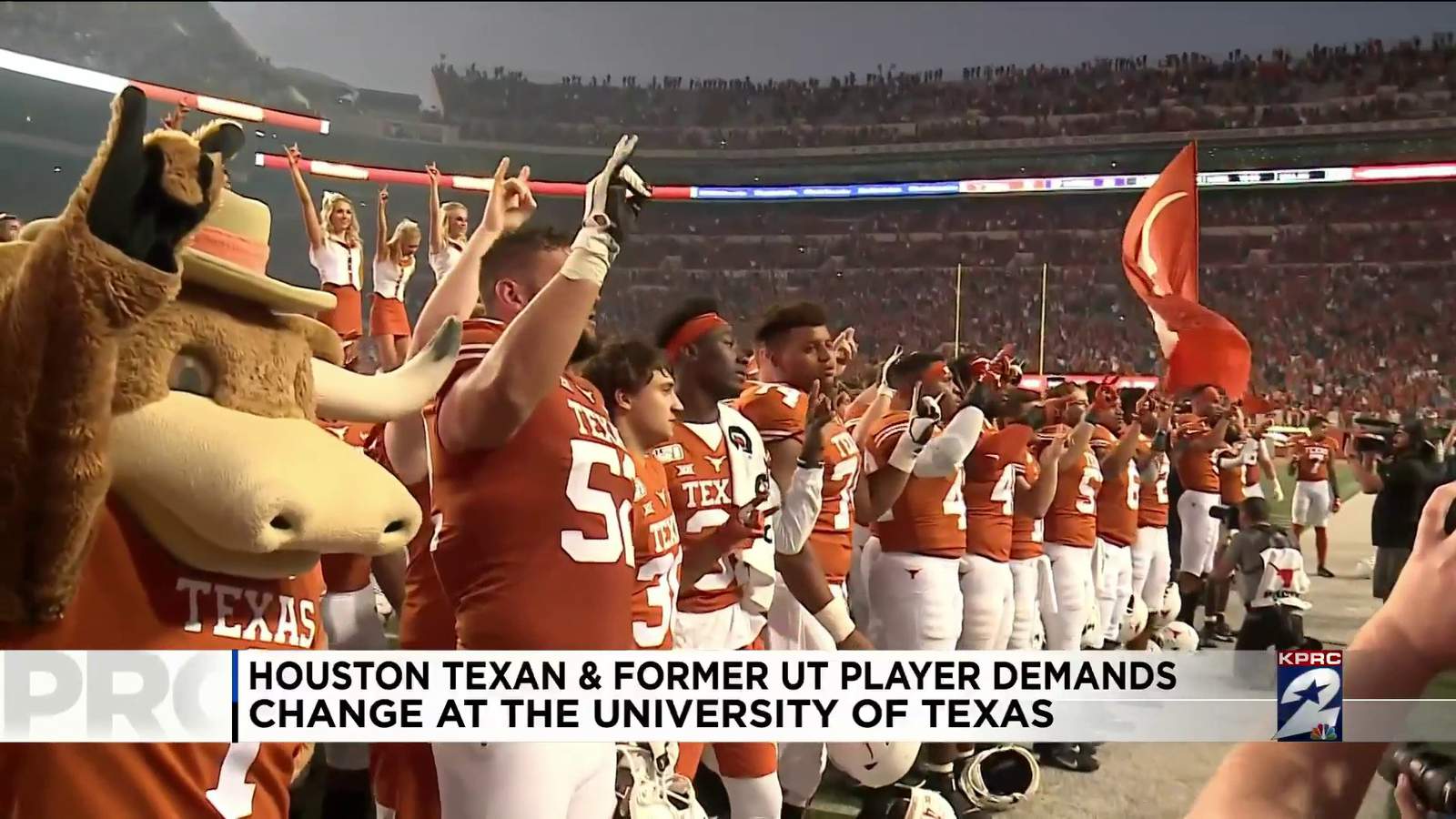 Houston Texan and former UT player demands change at UT