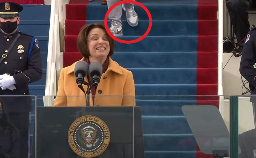 Who wore rare “Dior 1″ sneakers that sparked a mystery case on Twitter during Wednesday’s Inauguration Ceremony?