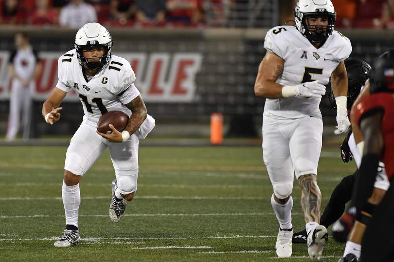 UCF QB Gabriel out indefinitely with fractured collarbone
