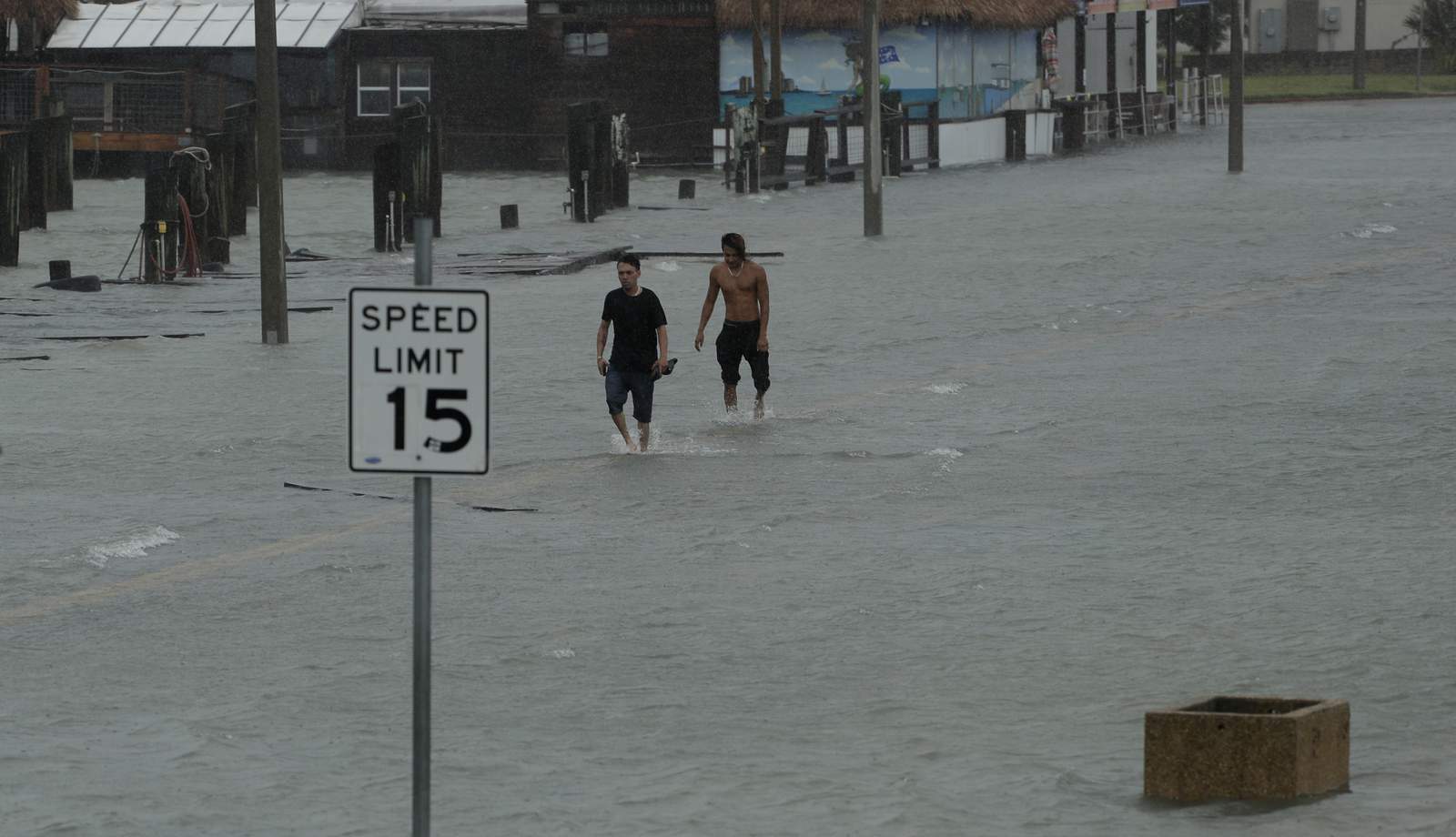 This is what the Texas coast looks like on Sunday after Hurricane Hanna made landfall