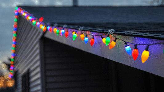 How to attach Christmas lights to shingles and other tips