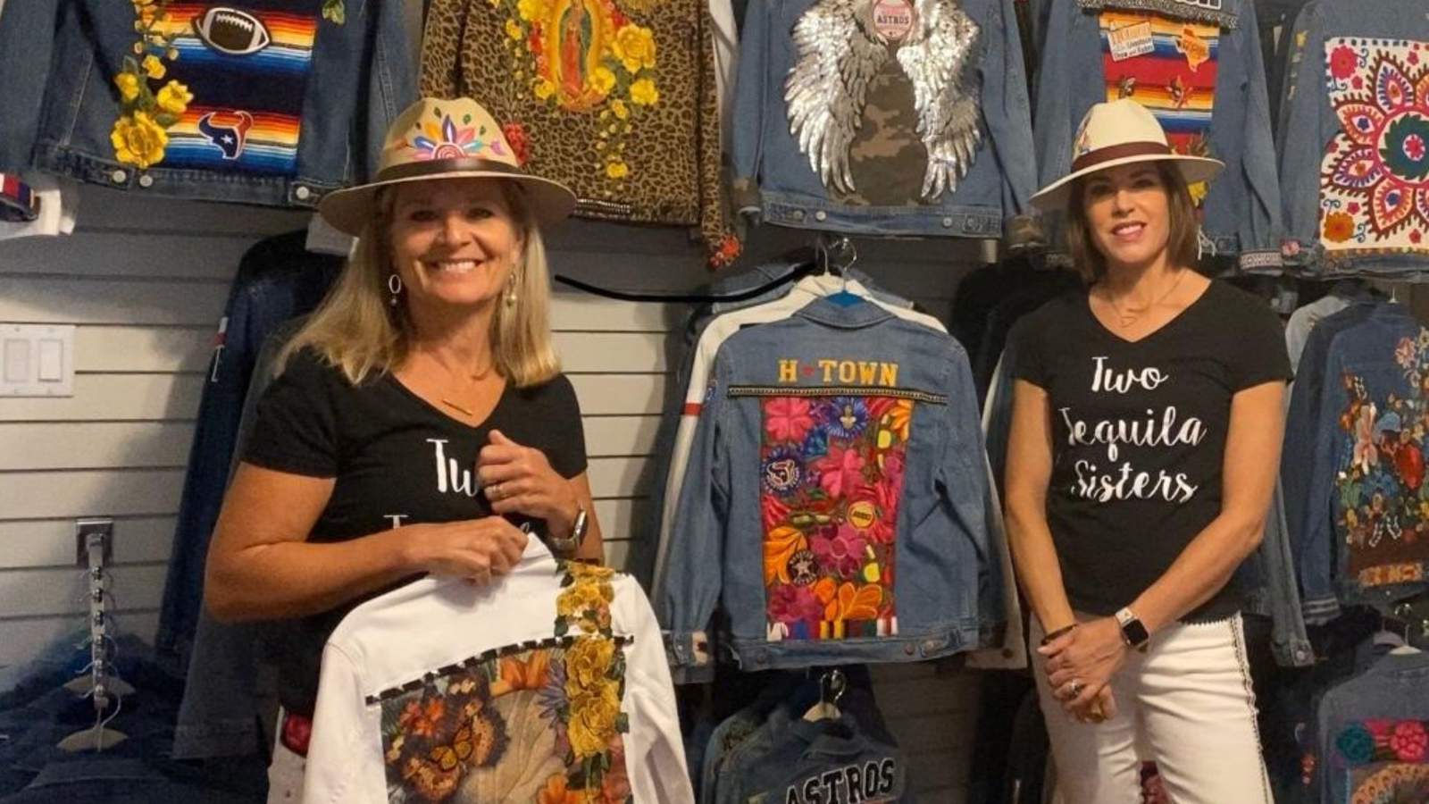 Houston personalities: Two Tequila Sisters on how they create their killer denim jackets