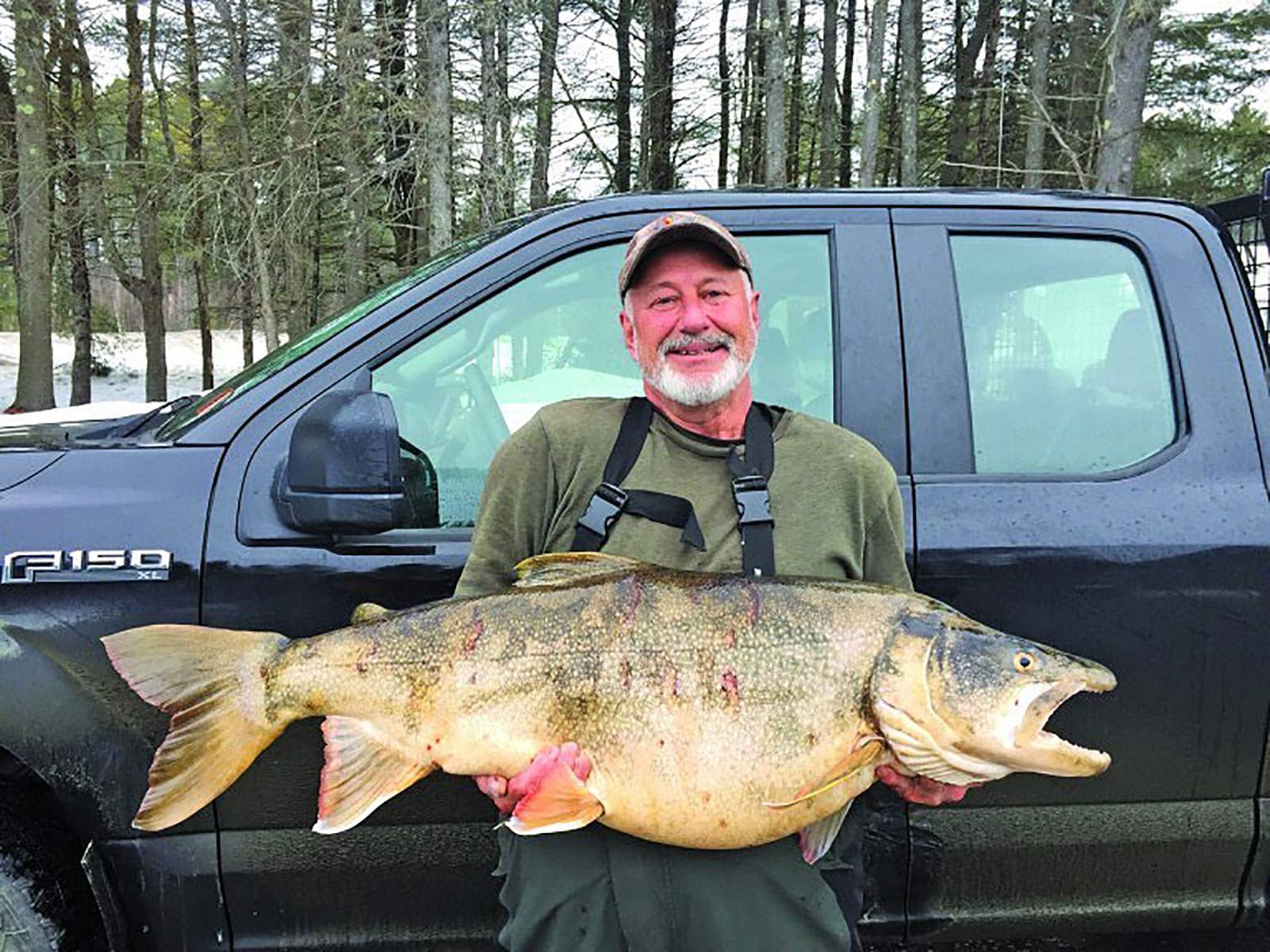 New England man breaks state record with monster 37-pound lake trout