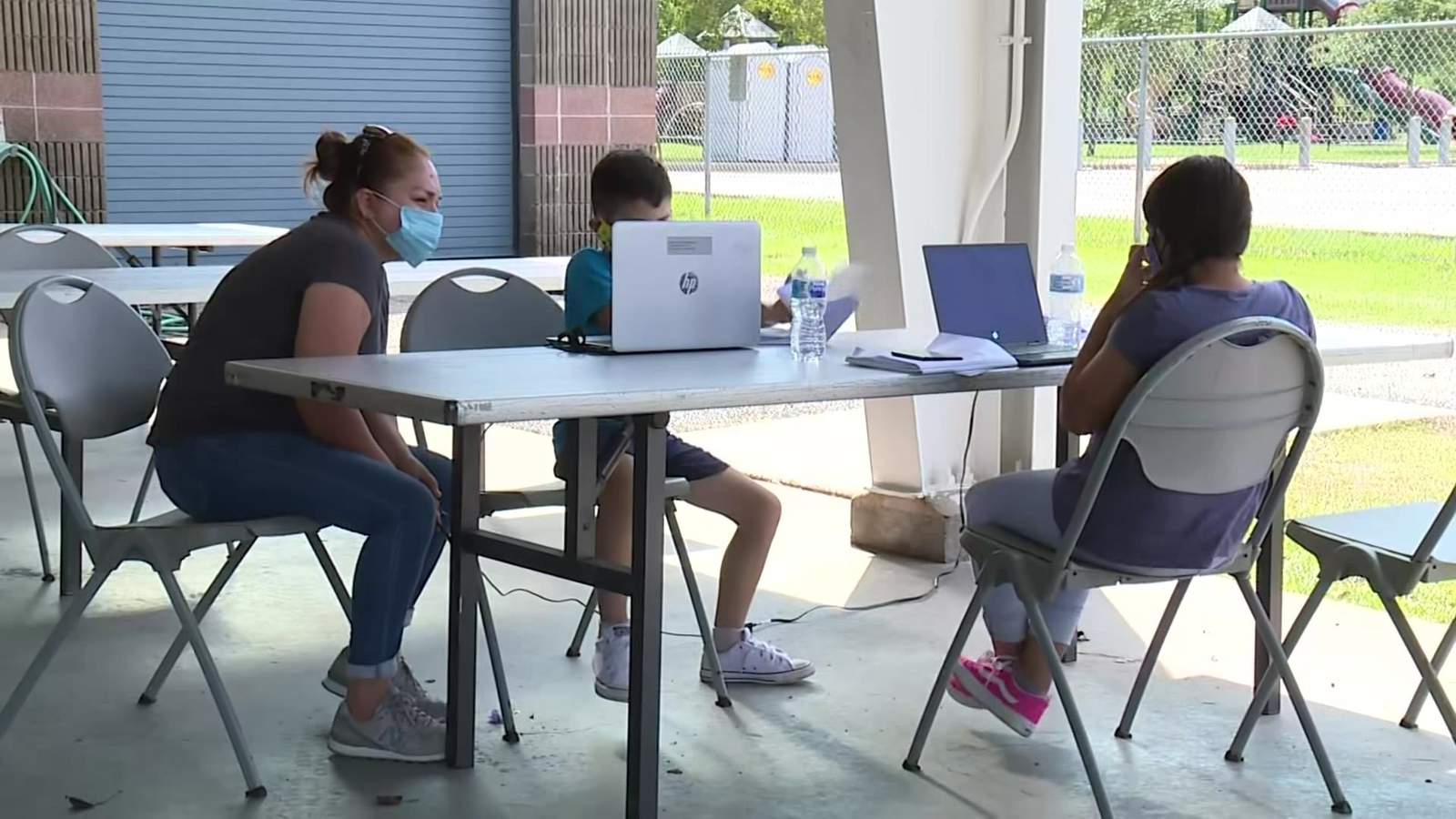 Study zones with free wifi help bridge digital divide for Harris County families