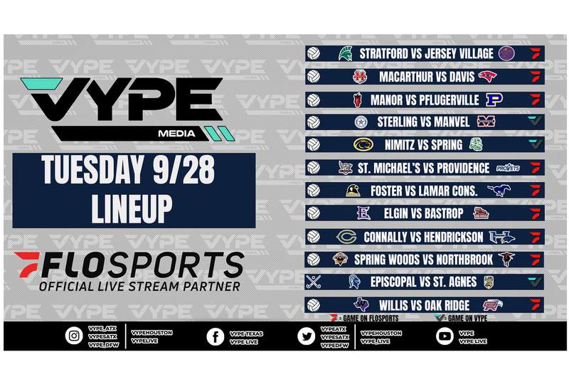 VYPE Live Lineup - Tuesday 9/28/21